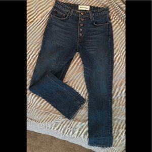 Reformation Straight Leg Button Fly Jeans SZ 27